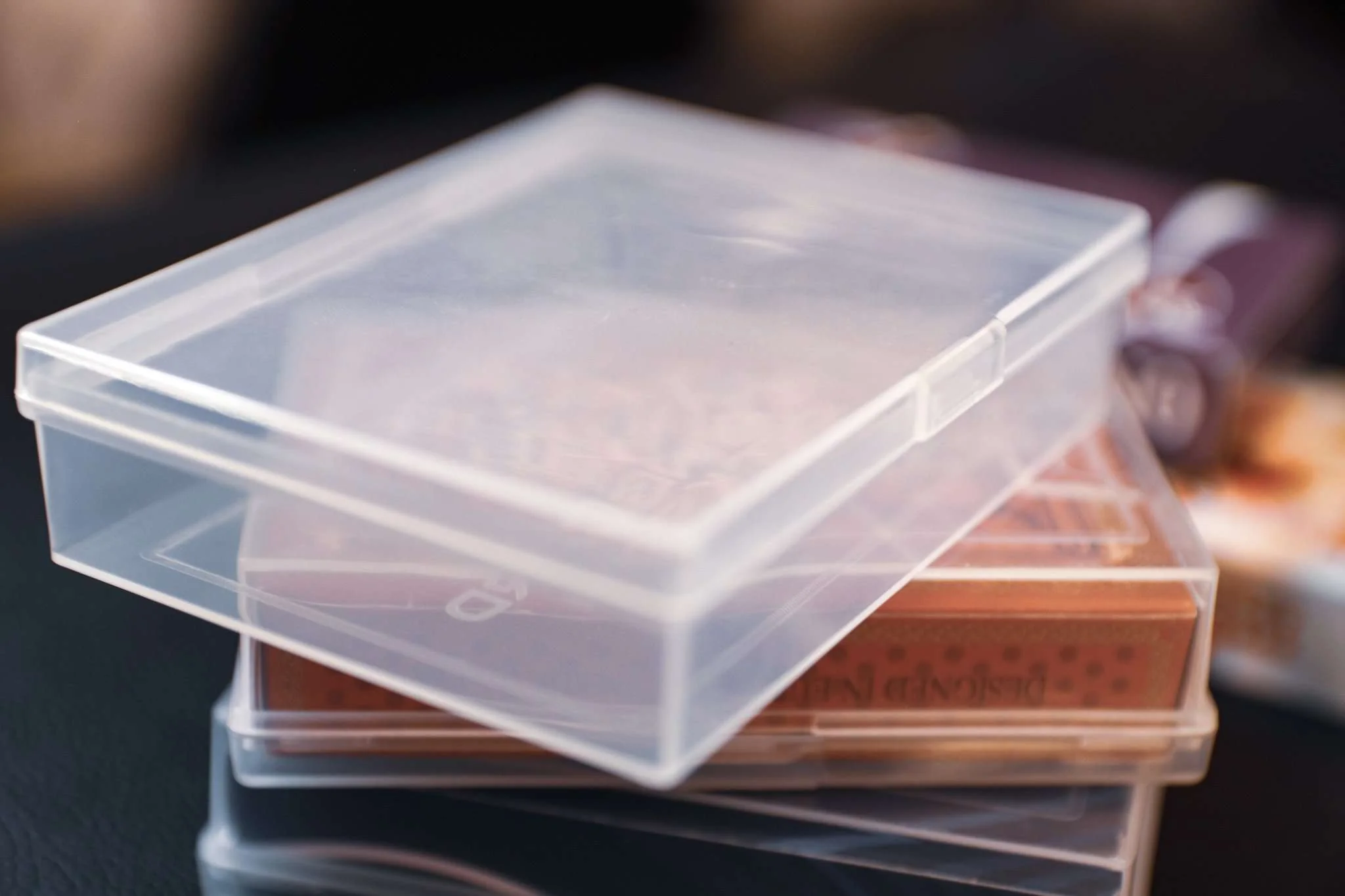 PCD Clear Plastic Playing Card Storage Box â Durable and Secure for Poker-Size Decks