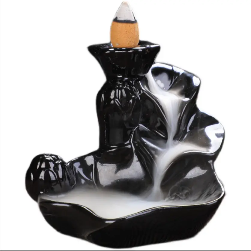 Cascade Ceramic Backflow Burner - Black