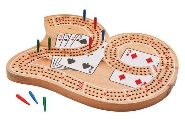 Bicycle Large 29 Wood Cribbage Board