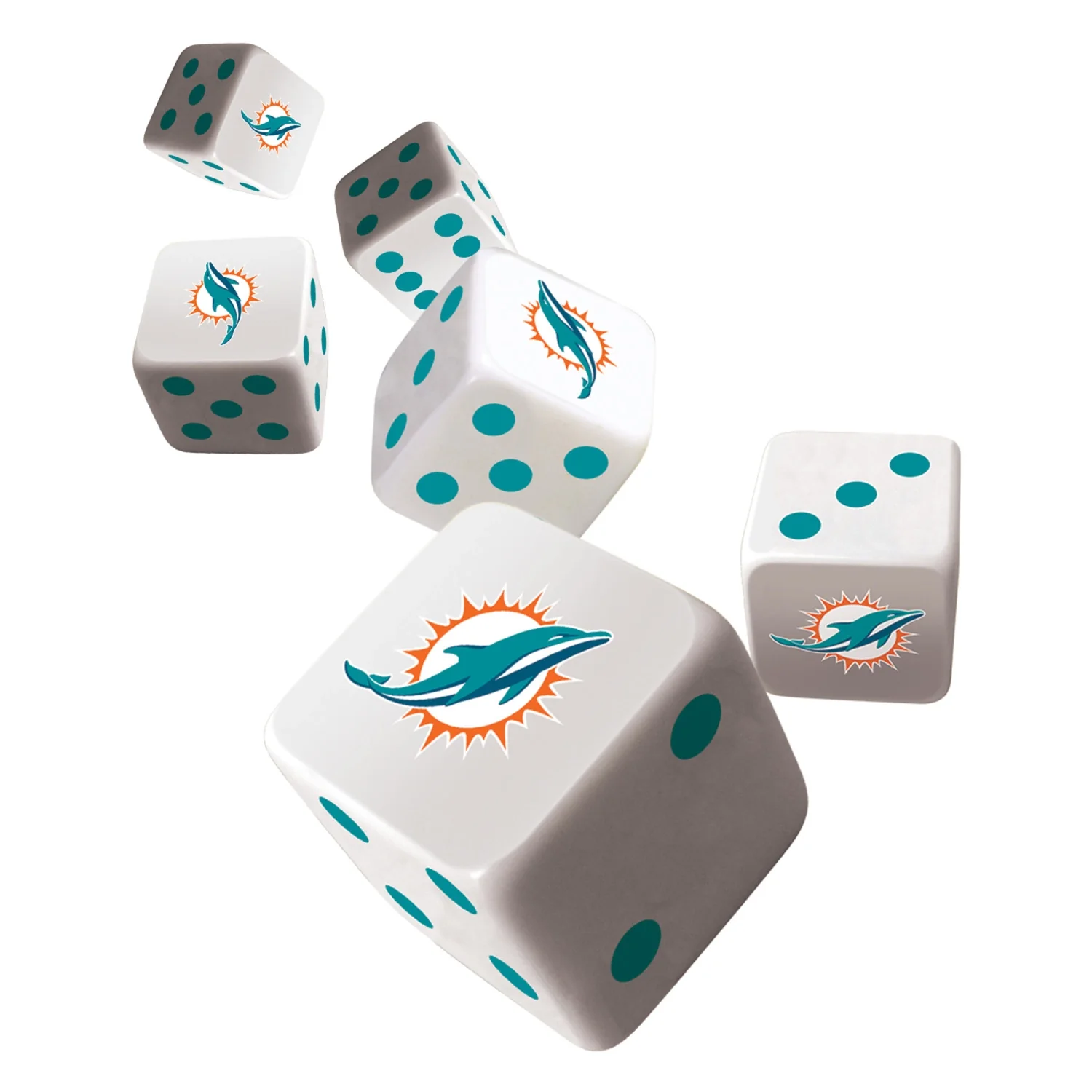 Miami Dolphins Dice Set by Masterpieces