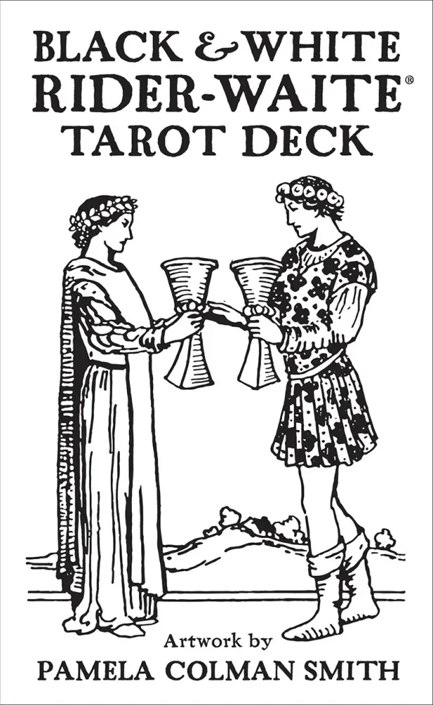 Black & White Rider-WaiteÂ® Tarot Deck - Classic Artistry Redefined