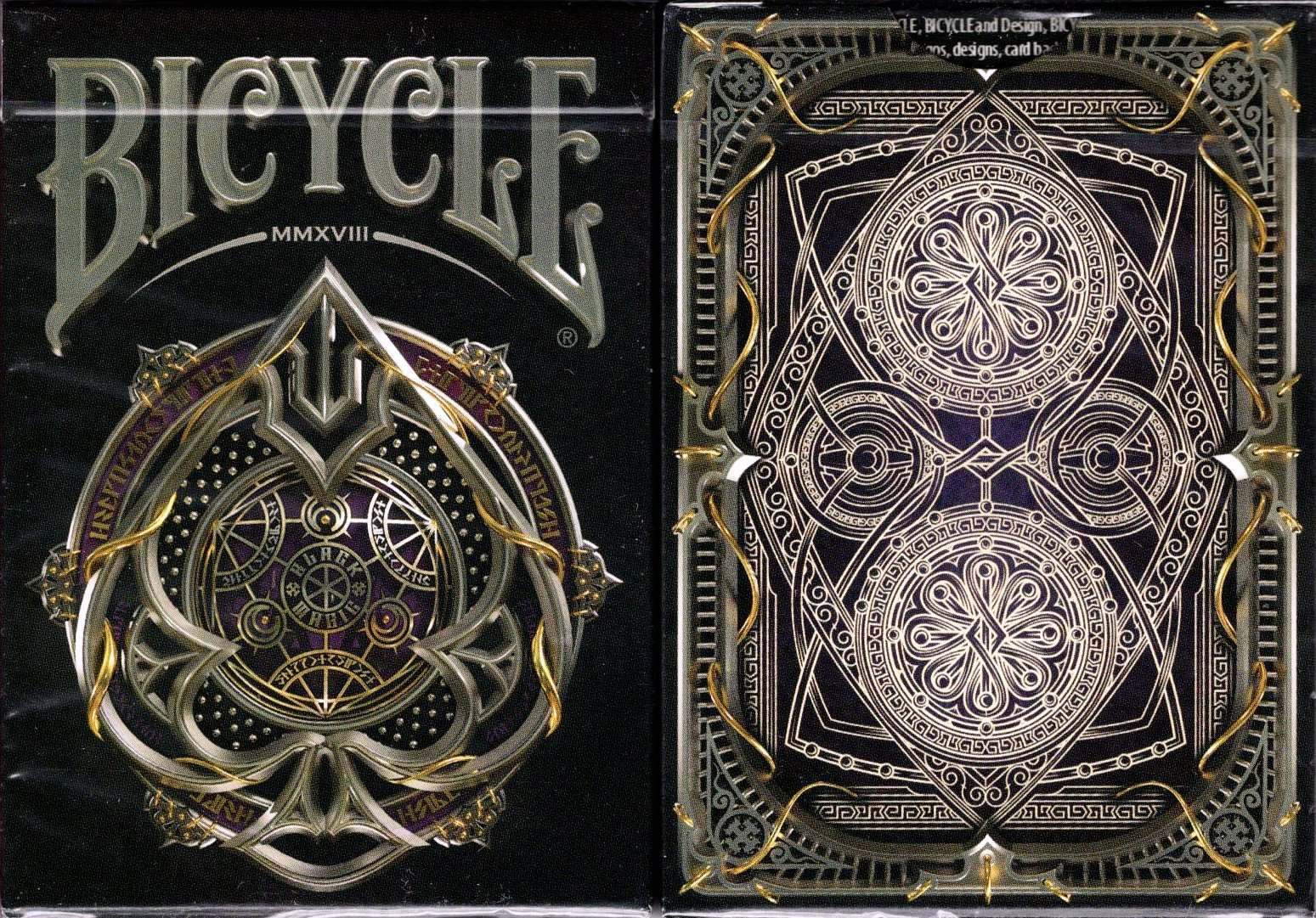 Black Magic Bicycle Playing Cards