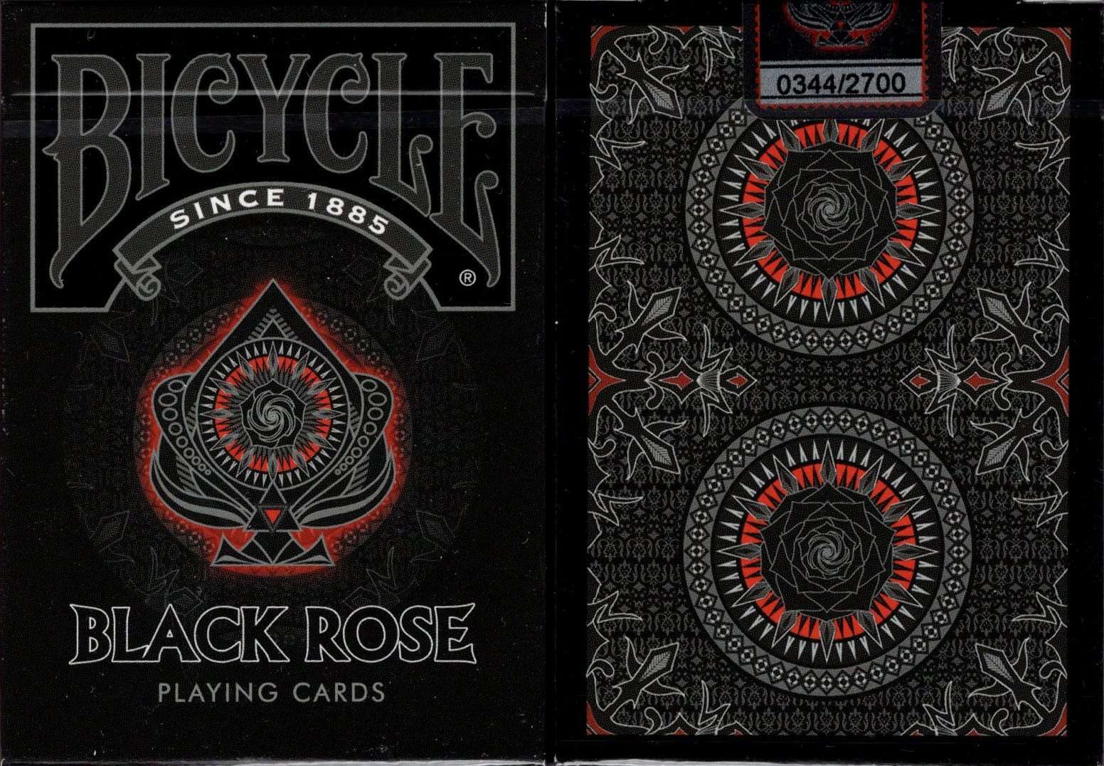 Black Rose Bicycle Playing Cards Deck