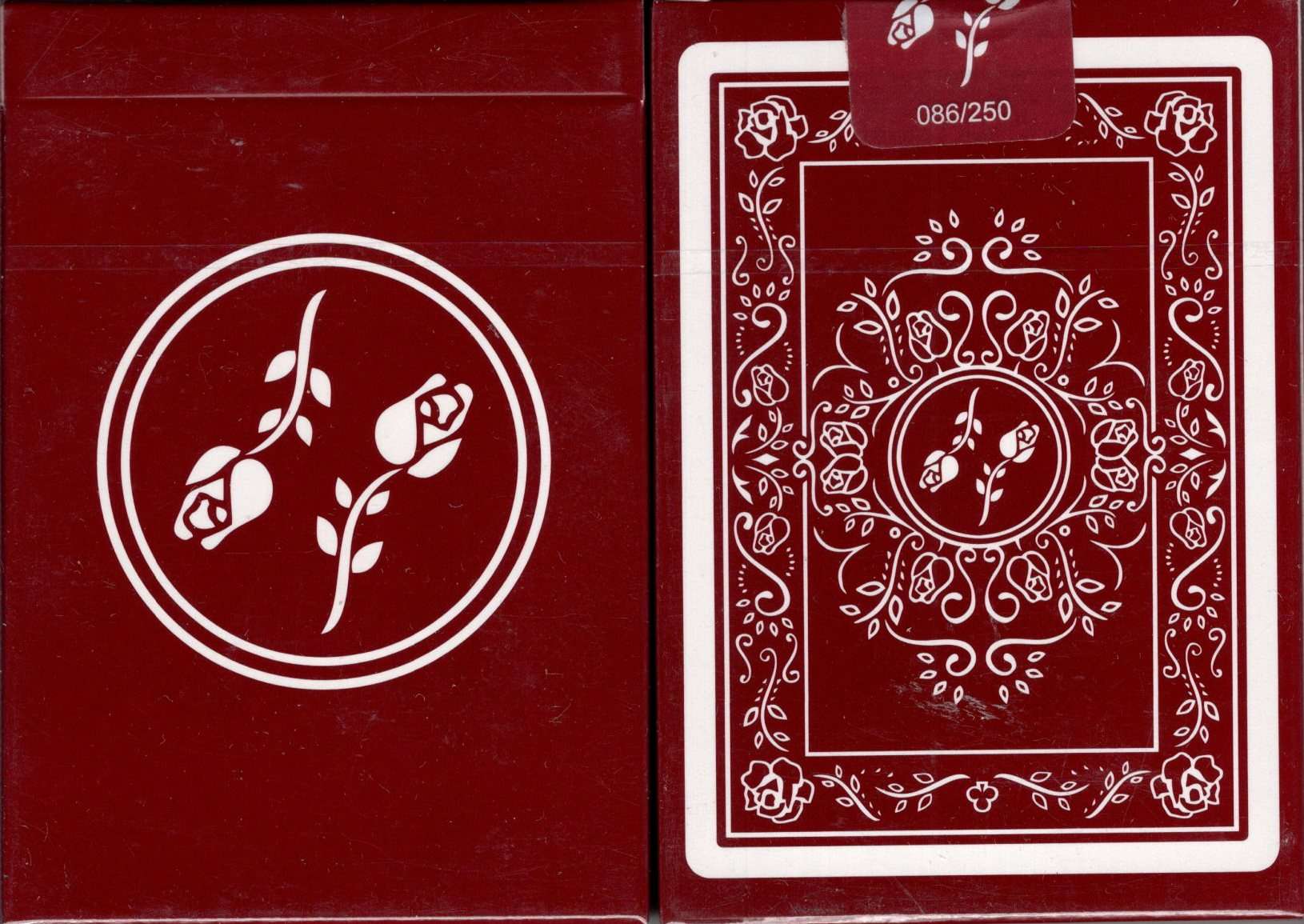 Black Roses Edelrot Mini Playing Cards 2 Deck Set WJPC