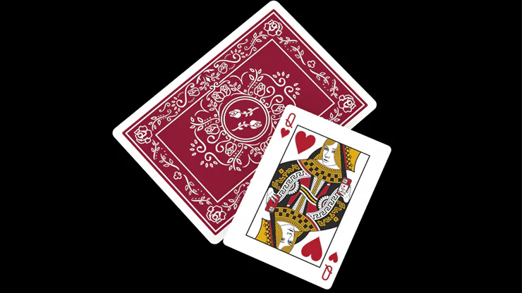Black Roses Edelrot Mini Playing Cards 2 Deck Set WJPC