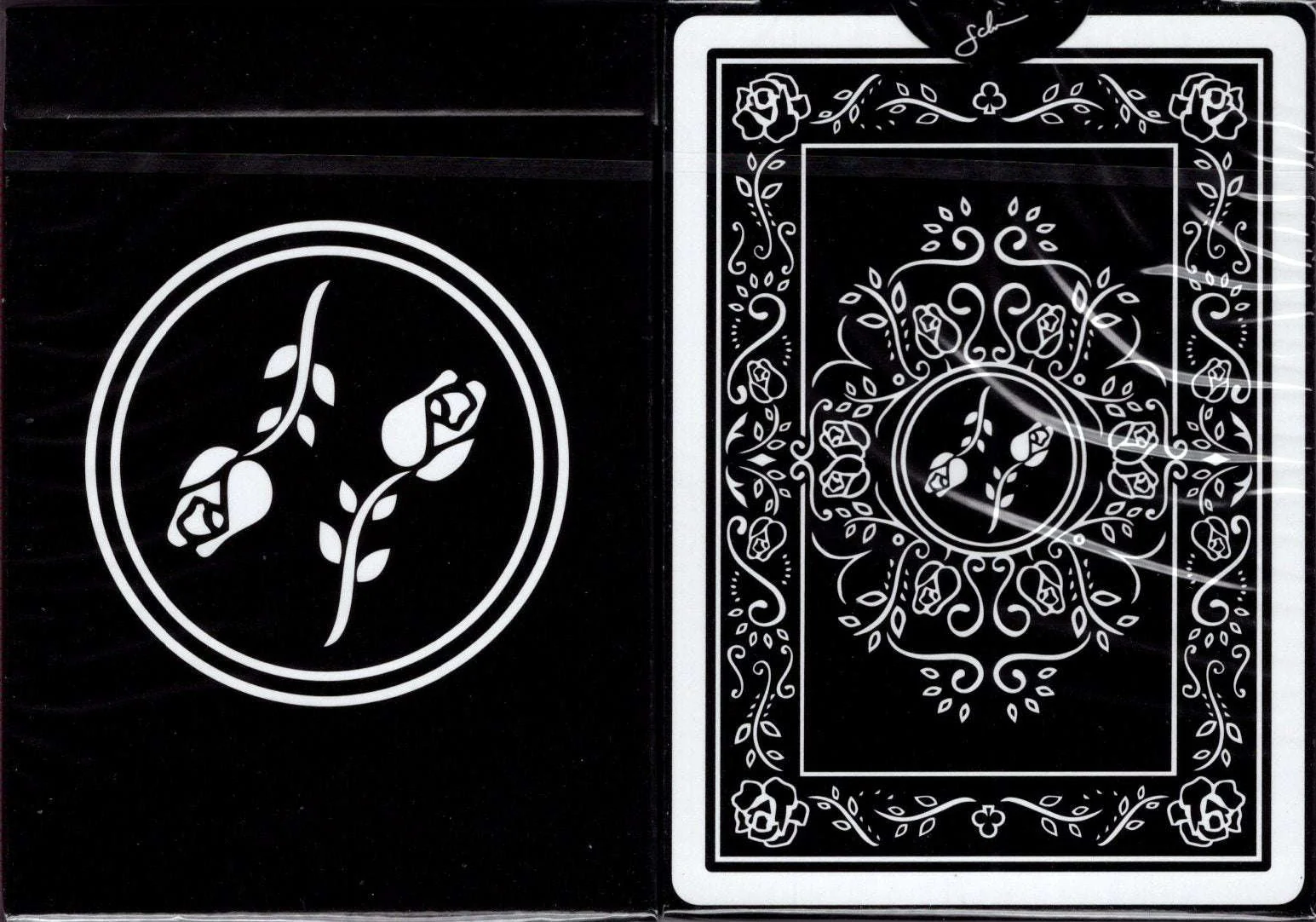 Black Roses Marked Playing Cards USPCC