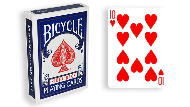 Blue One Way Forcing Deck - 10 of Hearts