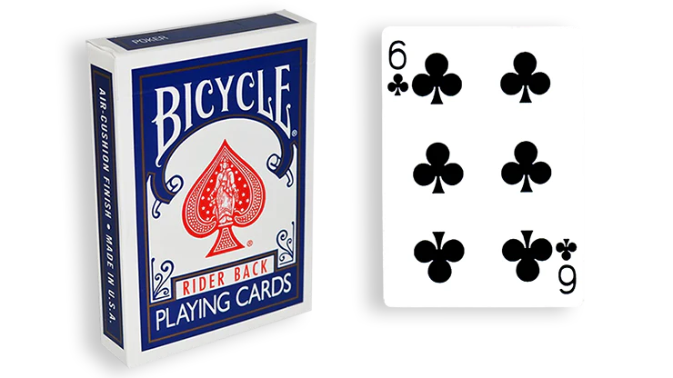 Blue One Way Forcing Deck - 6 of Clubs