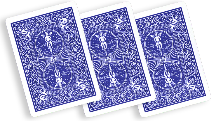 Blue One Way Forcing Deck - 6 of Clubs