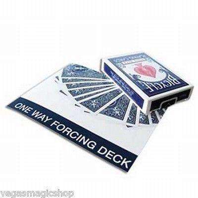 Blue One Way Forcing Deck Bicycle Rider Back