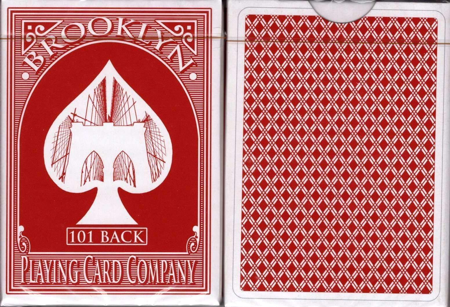 Brooklyn 101 Back v2 Red Marked Playing Cards EPCC