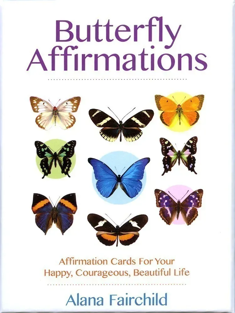 Butterfly Affirmations Cards Blue Angel