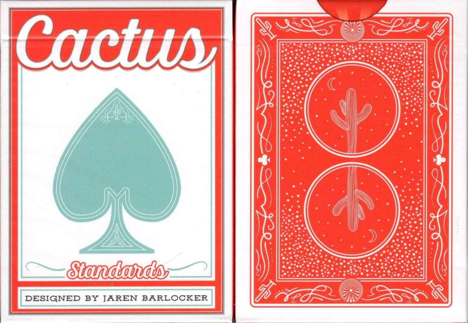 Cactus Standards Red Playing Cards USPCC