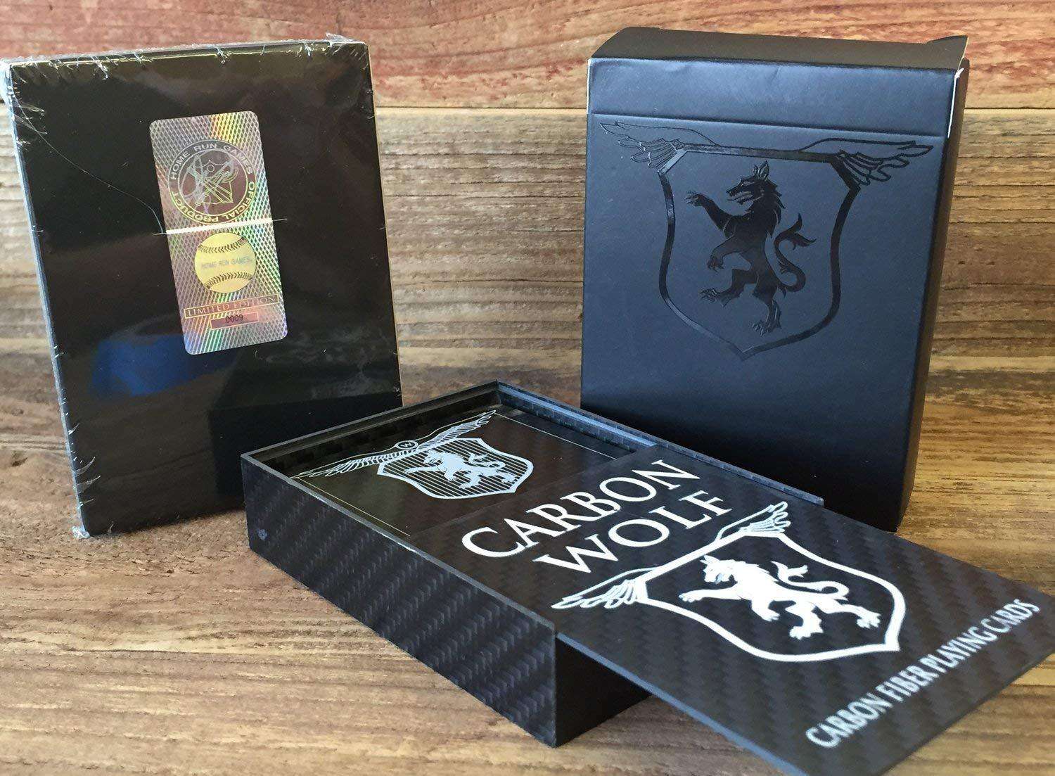 Carbon Fiber Wolf Playing Cards