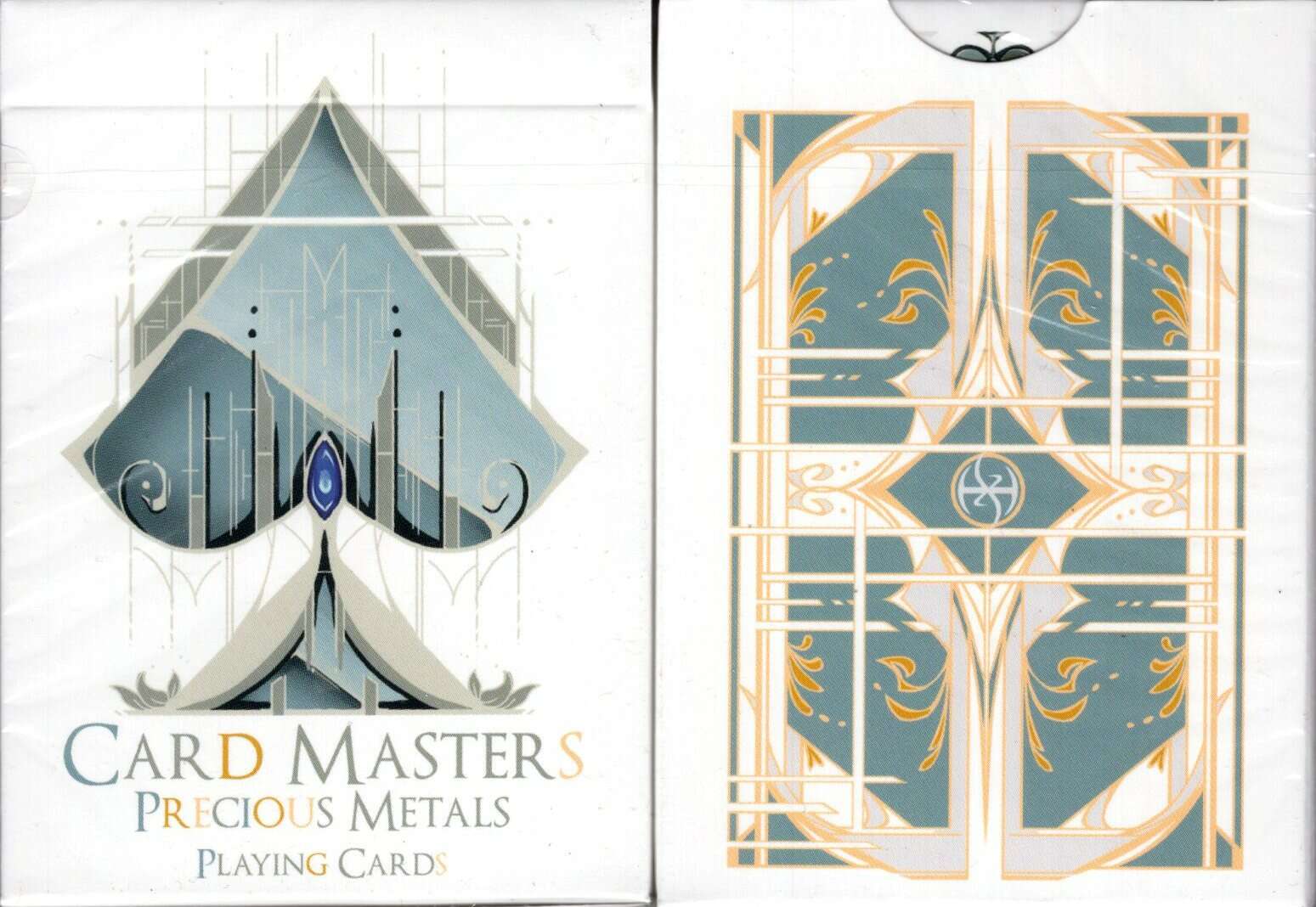 Card Masters Precious Metal White Playing Cards USPCC