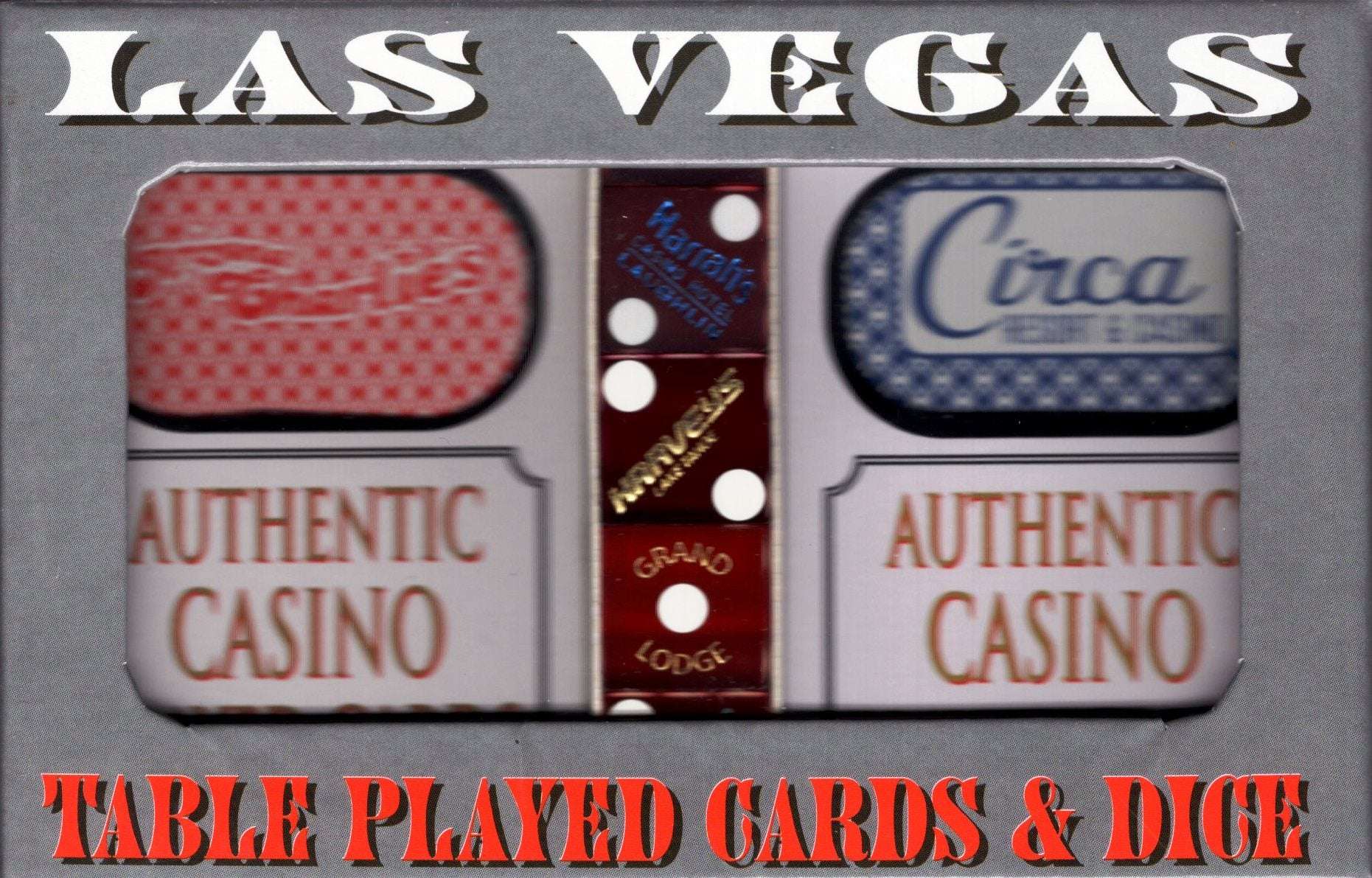 Casino Table Played Decks & Dice Set