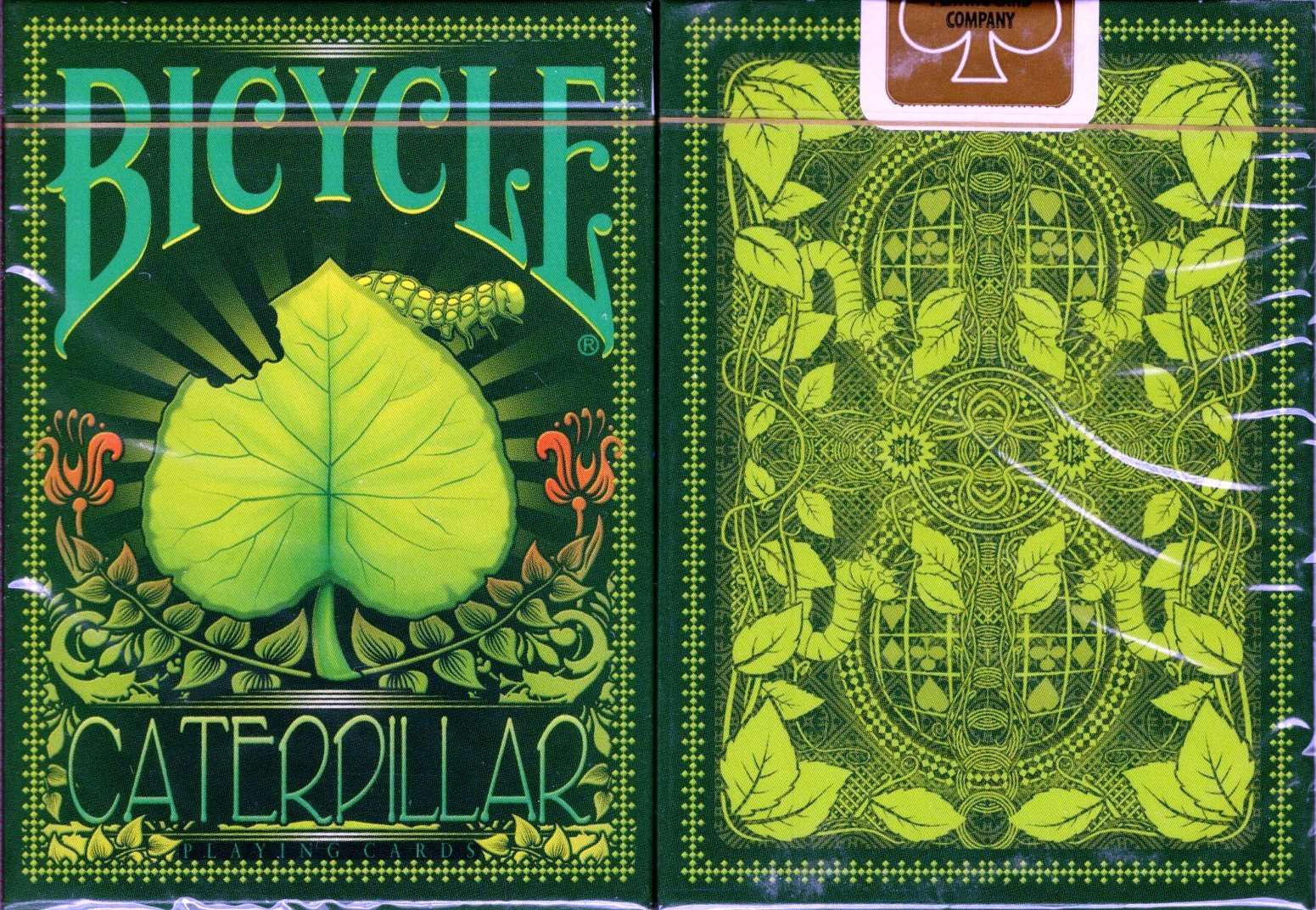 Caterpillar Gilded Bicycle Playing Cards