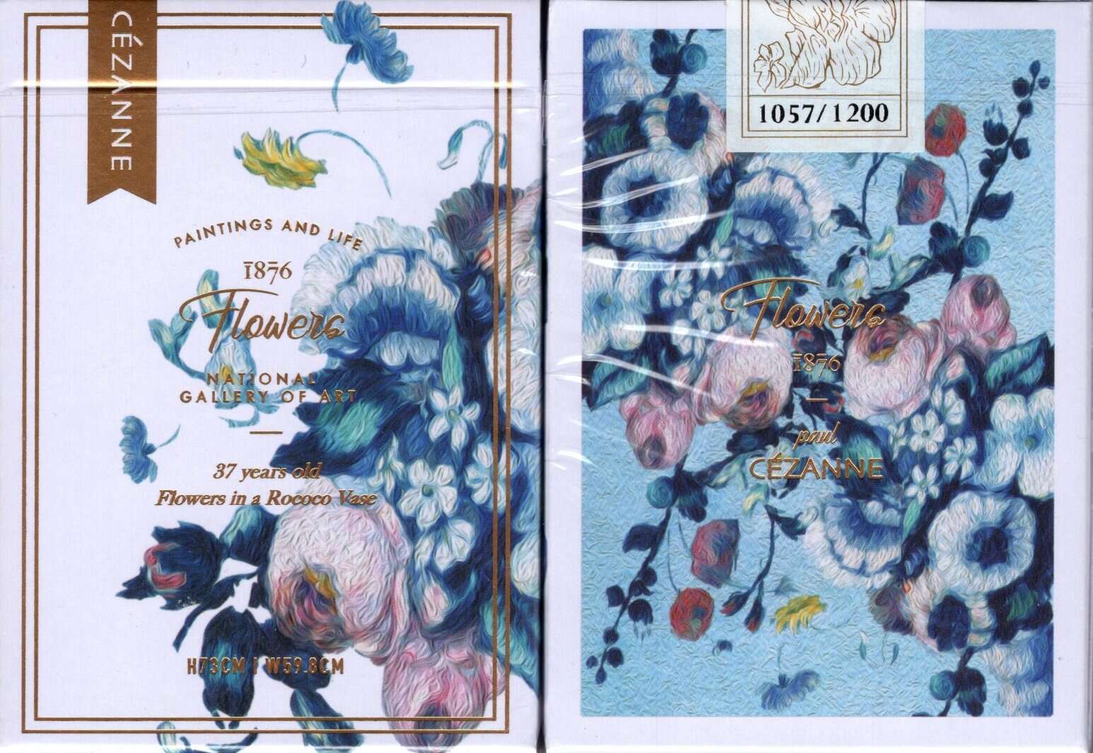 CÃ©zanne Flower Playing Cards with Numbered Seal