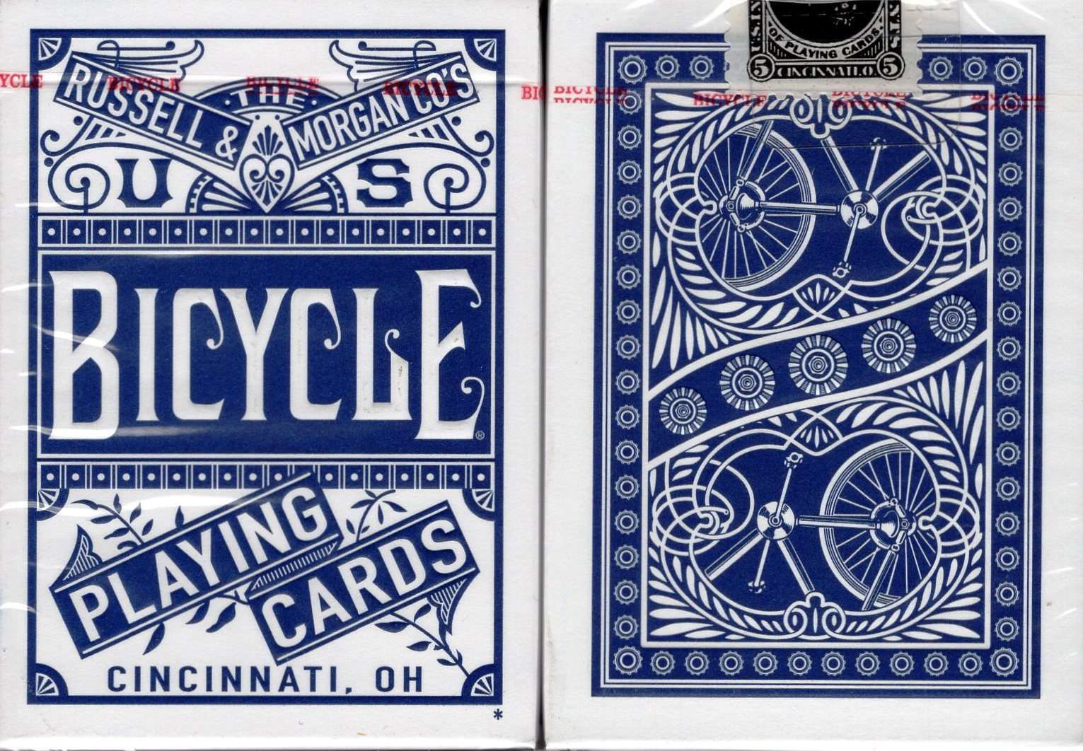 Chainless Blue Bicycle Playing Cards