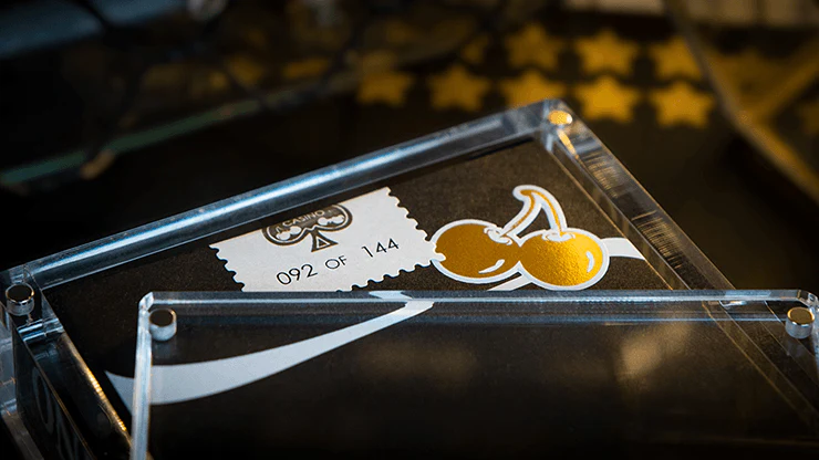 Cherry Casino Gilded Monte Carlo Black & Gold Playing Cards USPCC