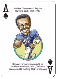 Chicago Football Heroes Playing Cards