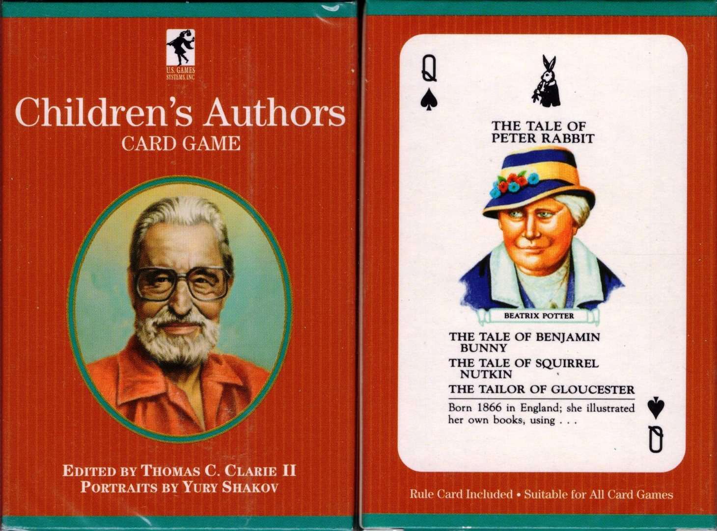 Children's Authors Playing Cards USGS