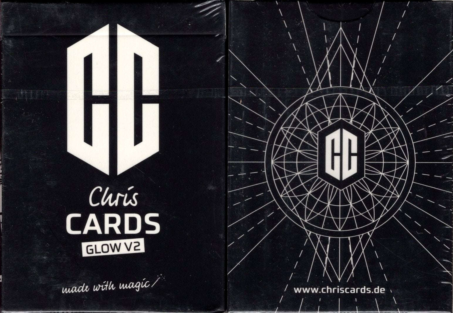 Chris Cards GLOW v2 Gilded Green Playing Cards