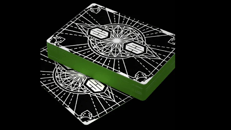 Chris Cards GLOW v2 Gilded Green Playing Cards