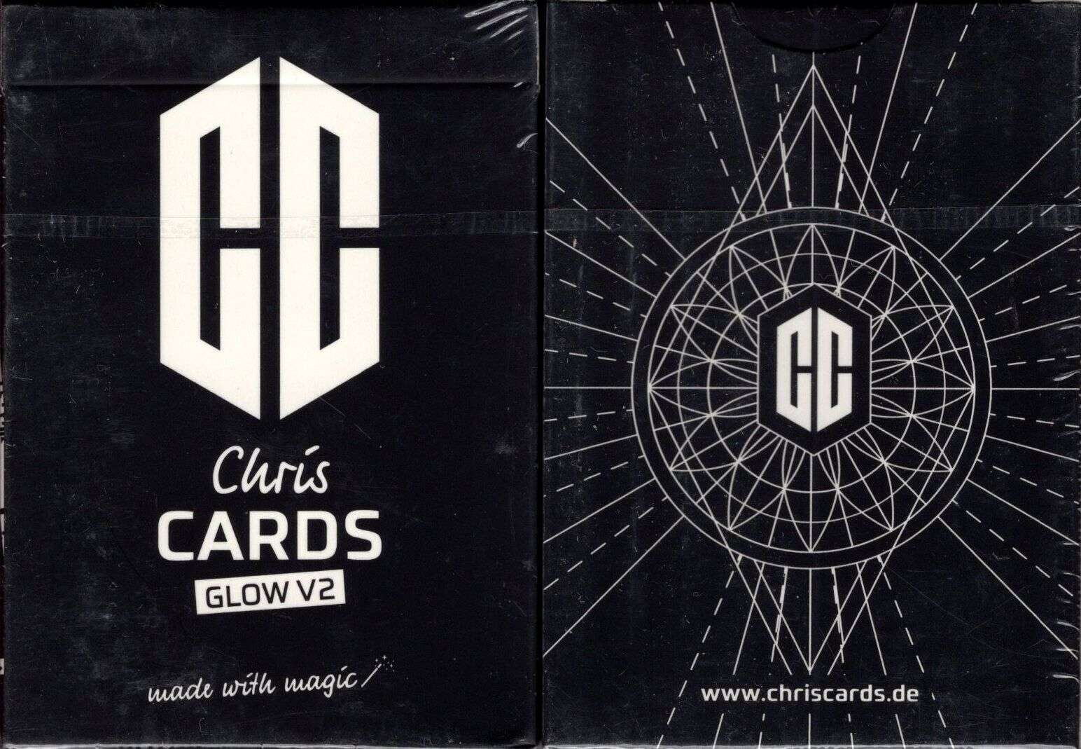 Chris Cards GLOW v2 Gilded Red Playing Cards