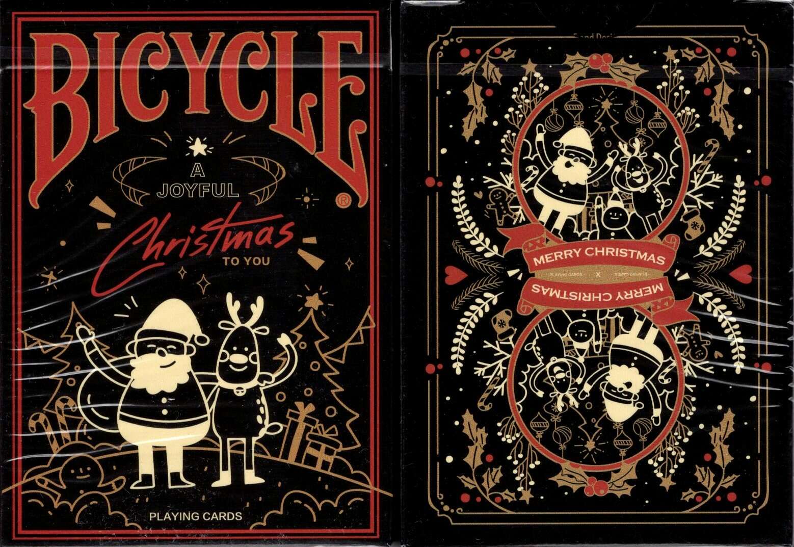 Christmas Bicycle Playing Cards