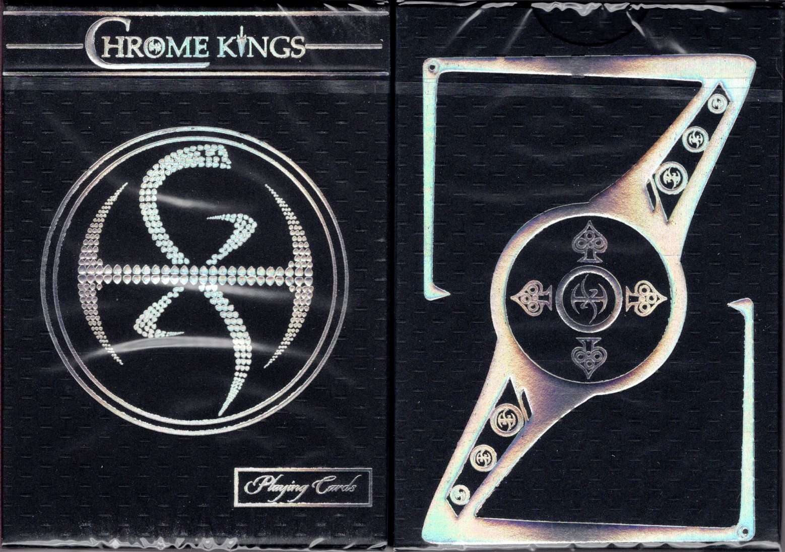 Chrome Kings Carbon Foil Box Playing Cards USPCC