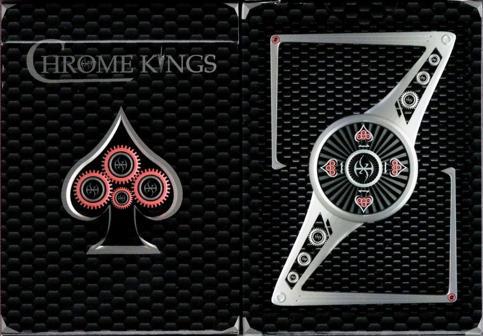 Chrome Kings Carbon Playing Cards USPCC