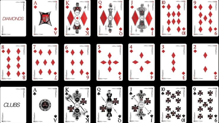 Chrome Kings Carbon Playing Cards USPCC