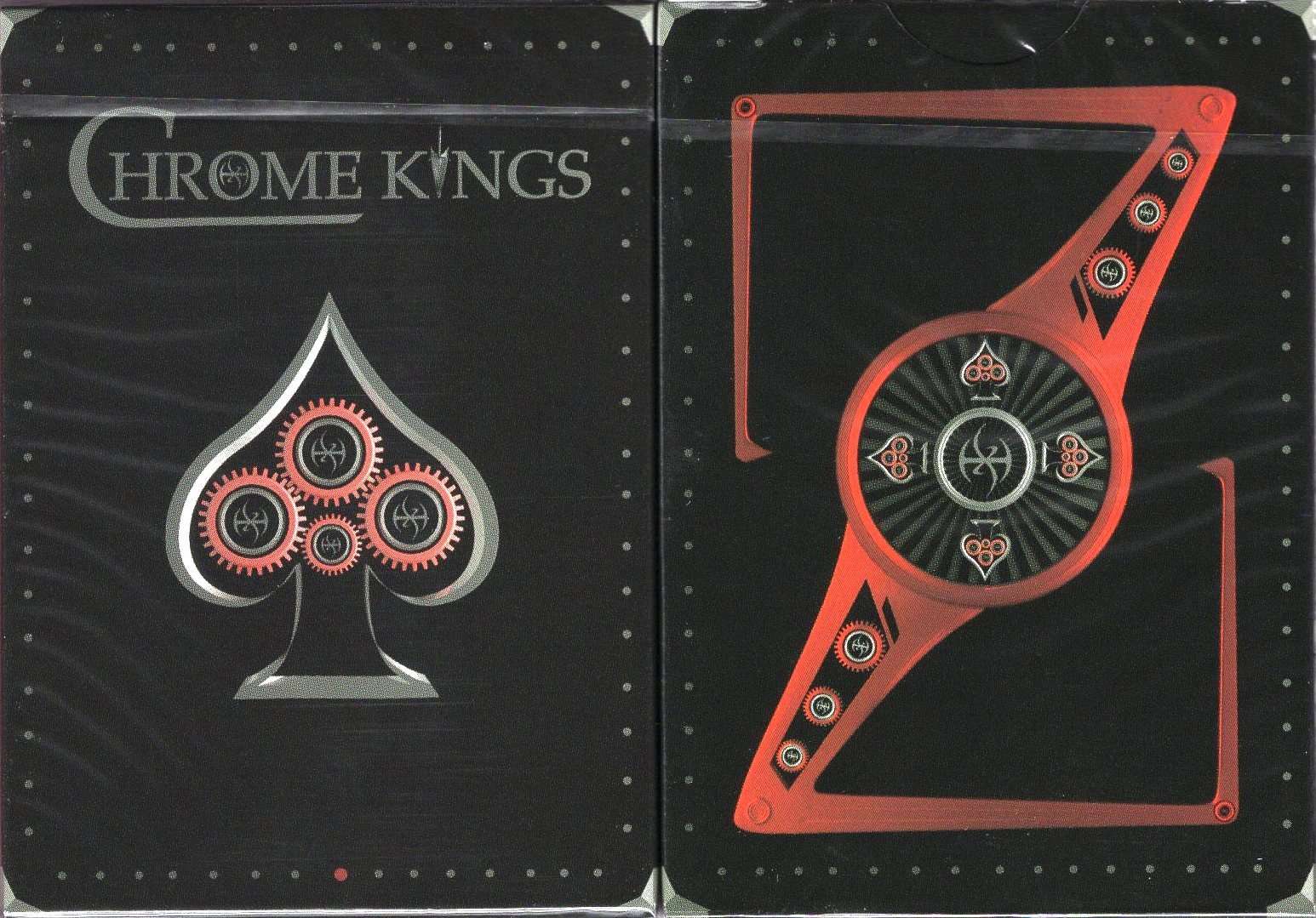 Chrome Kings Players Red Playing Cards USPCC