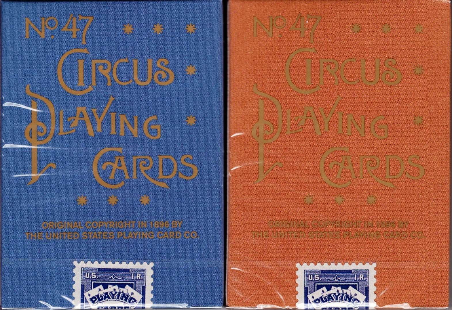 Circus Reproduction Gilded Playing Cards USPCC