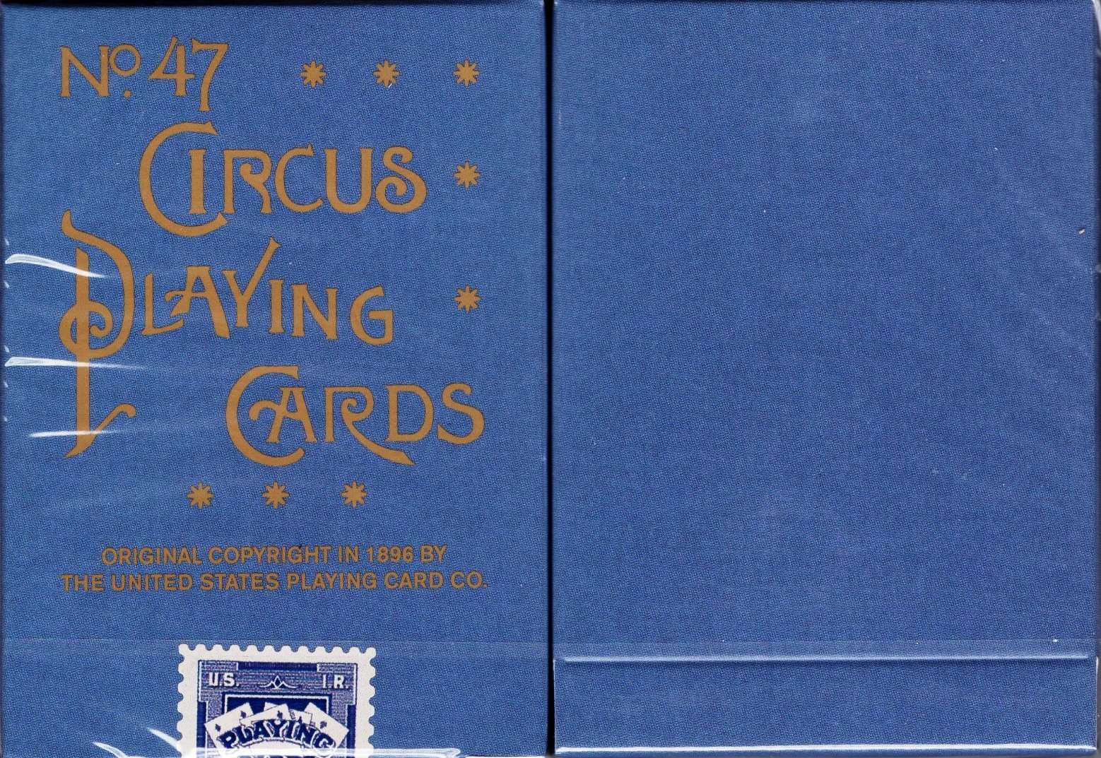 Circus Reproduction Gilded Playing Cards USPCC