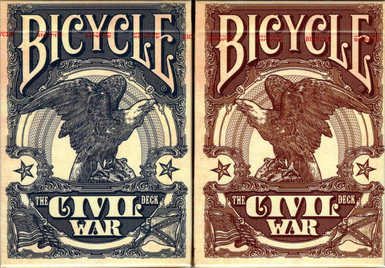 Civil War Red & Blue Deck Set Bicycle Playing Cards 1 1727-civil-war-red-blue-deck-set-bicycle-playing-cards-1.jpg