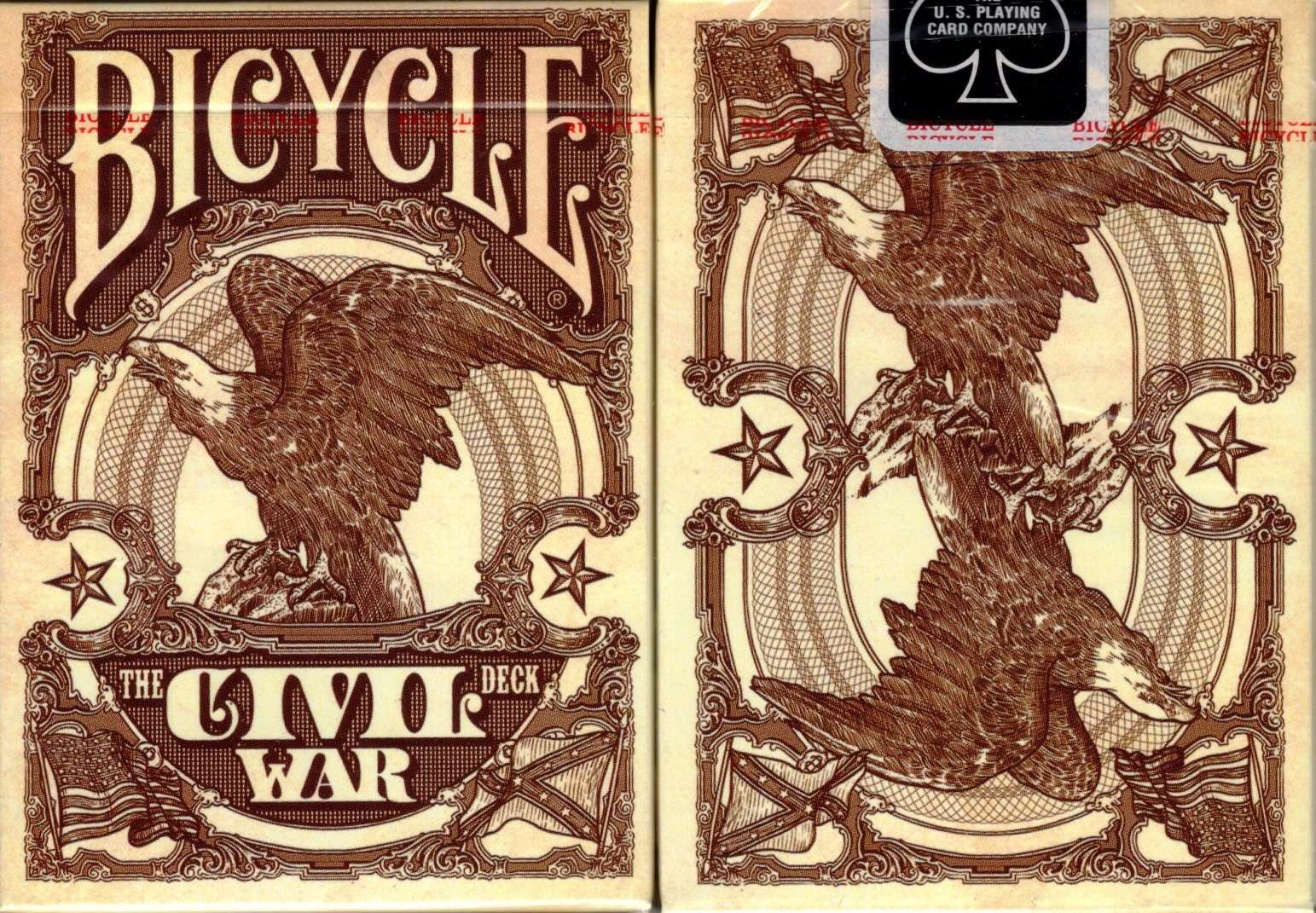 Civil War Red Bicycle Playing Cards