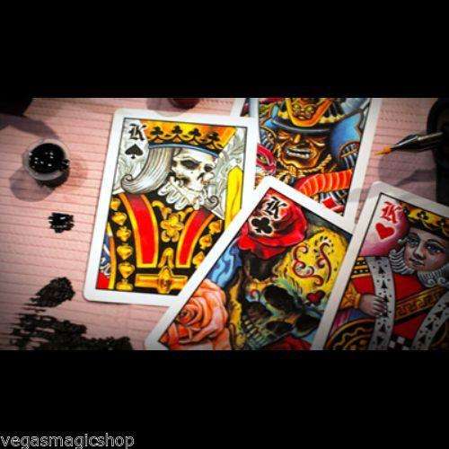 Club Tattoo Orange Bicycle Playing Cards