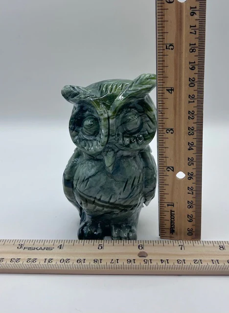 Green Jasper Owl