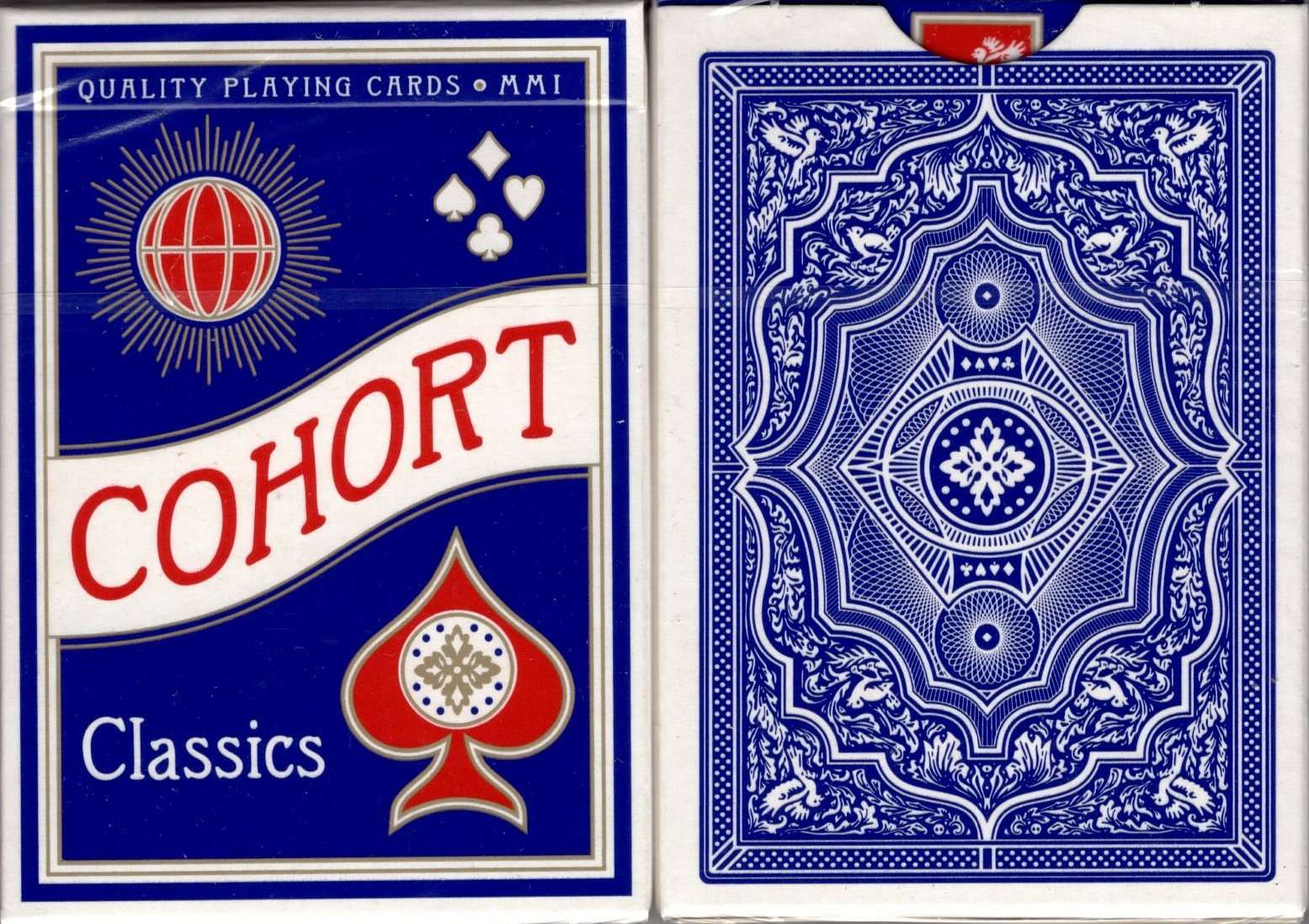 Cohort Blue Marked Playing Cards Cartamundi