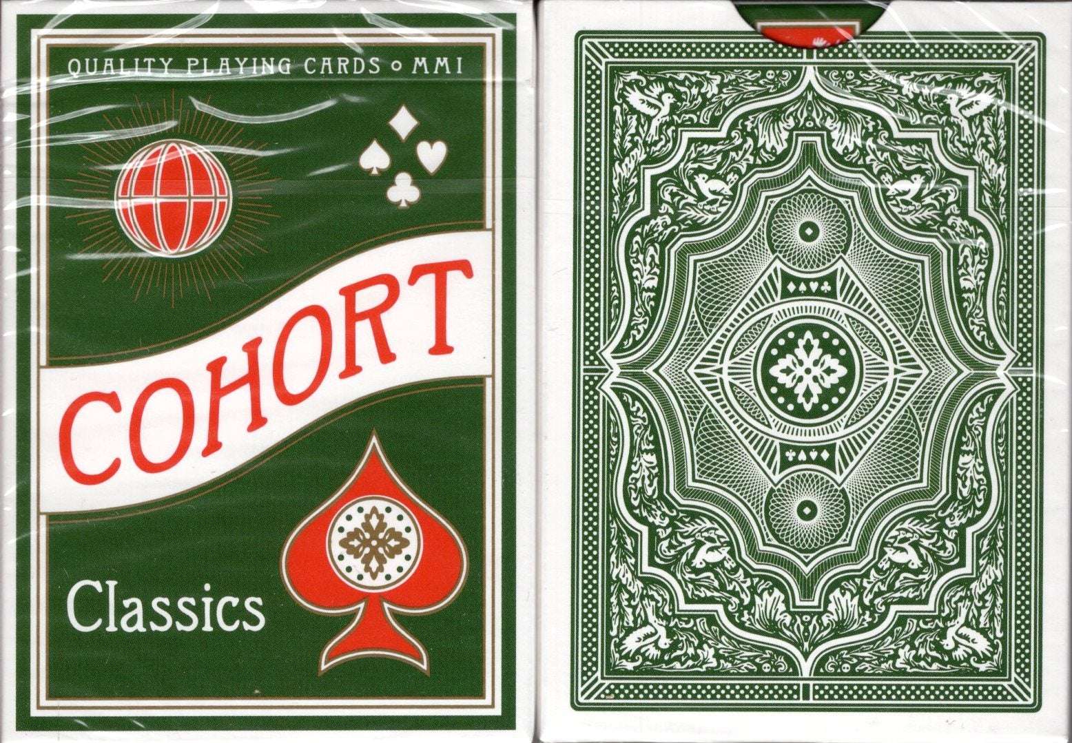 Cohort Green Marked Playing Cards Cartamundi