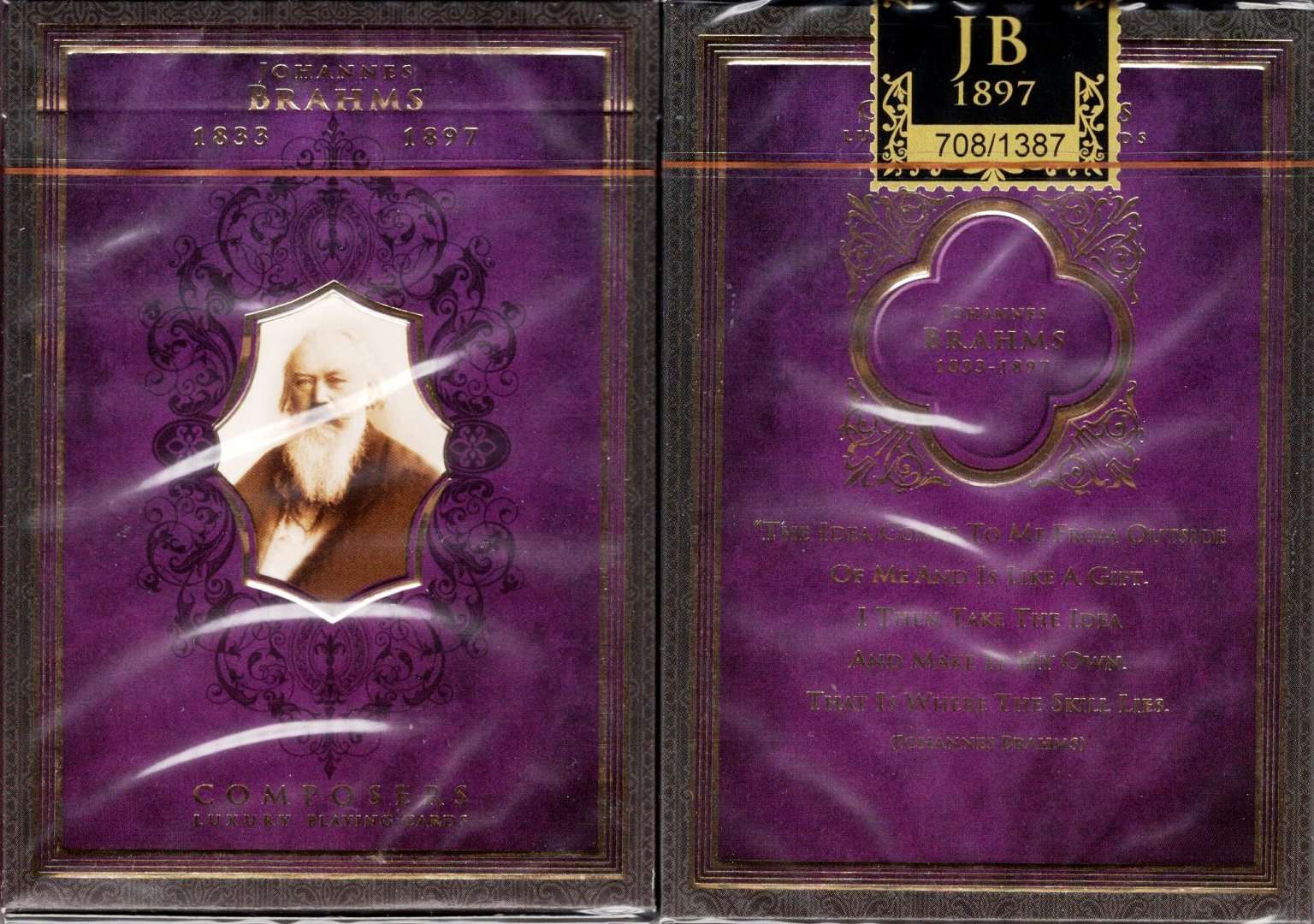 Composers Brahms Playing Cards NPCC