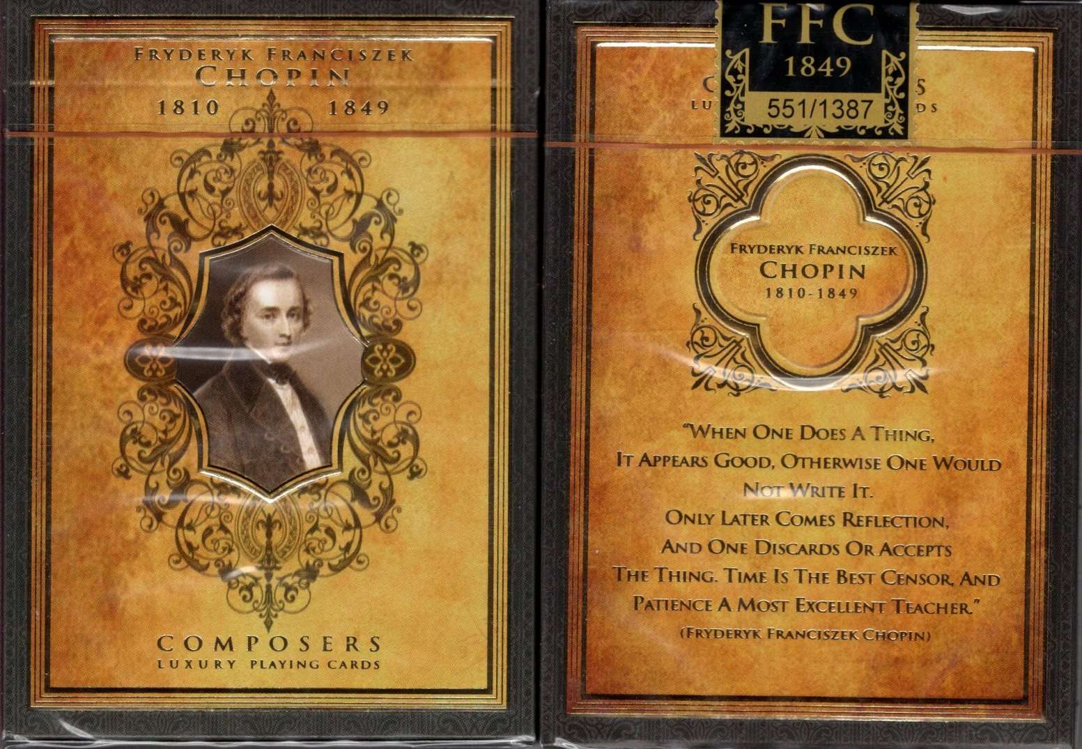 Composers Chopin Playing Cards NPCC