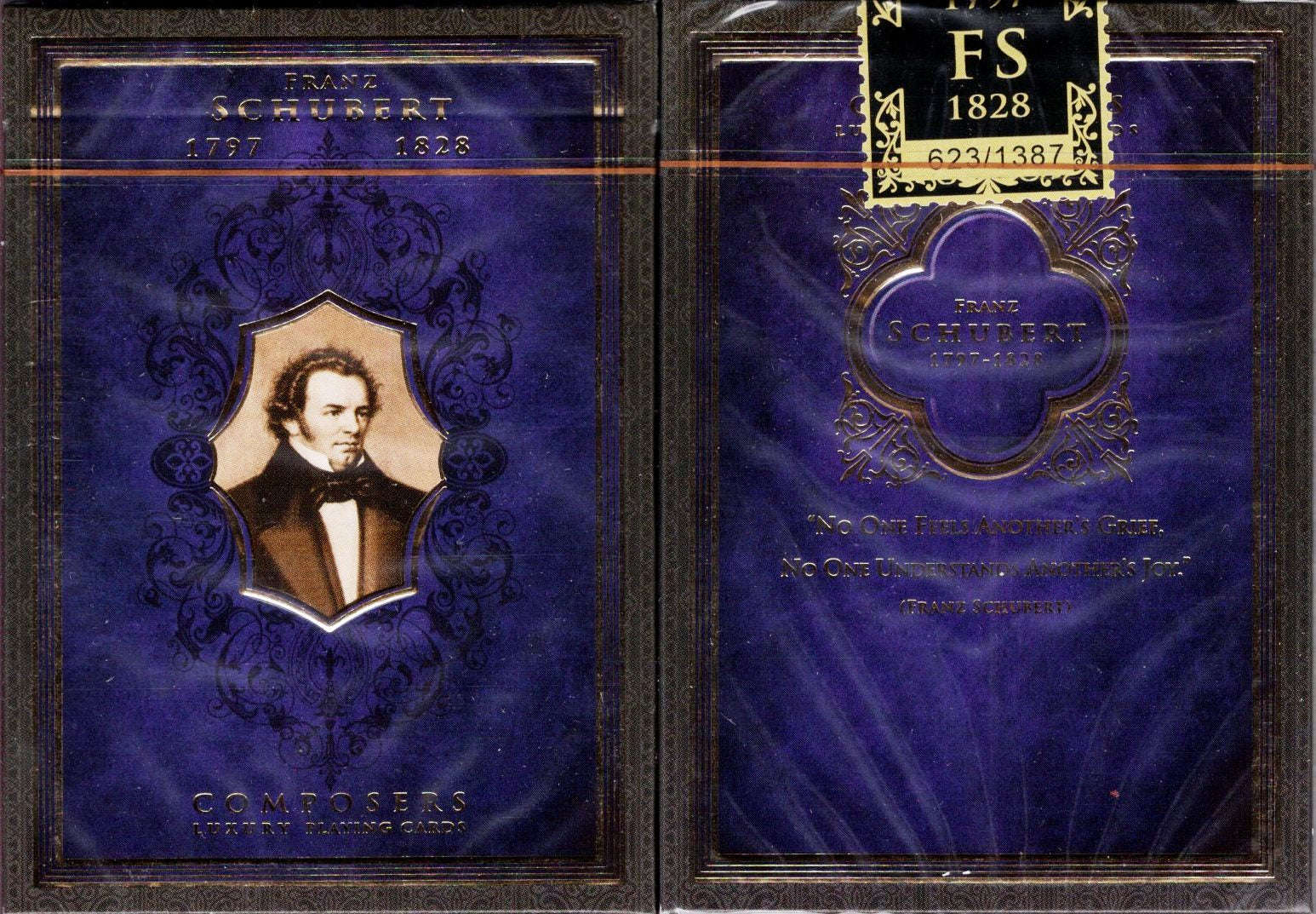 Composers Schubert Playing Cards NPCC