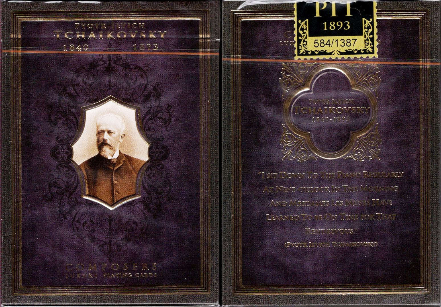 Composers Tchaikovsky Playing Cards NPCC