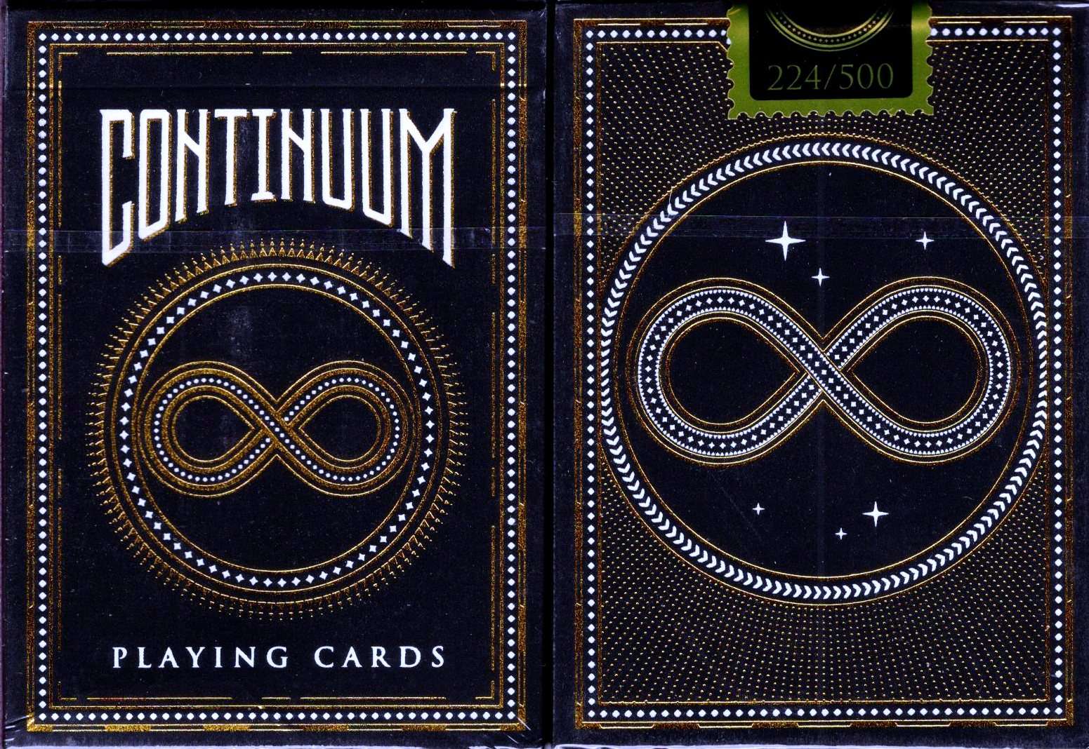 Continuum Black Playing Cards