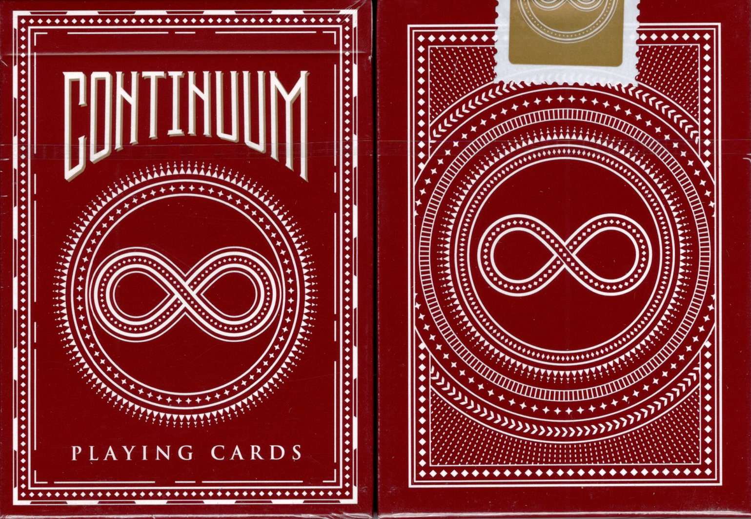 Continuum Burgundy Playing Cards