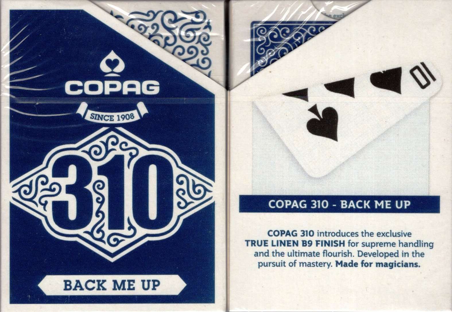 Copag 310 Back Me Up Blue Playing Cards Cartamundi