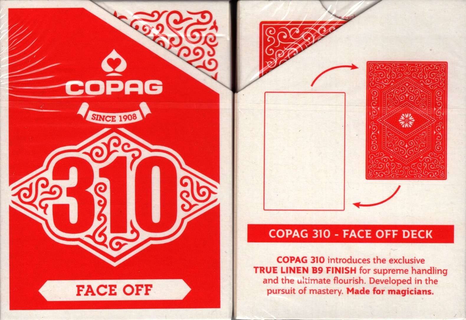 Copag 310 Face Off Red Playing Cards Cartamundi